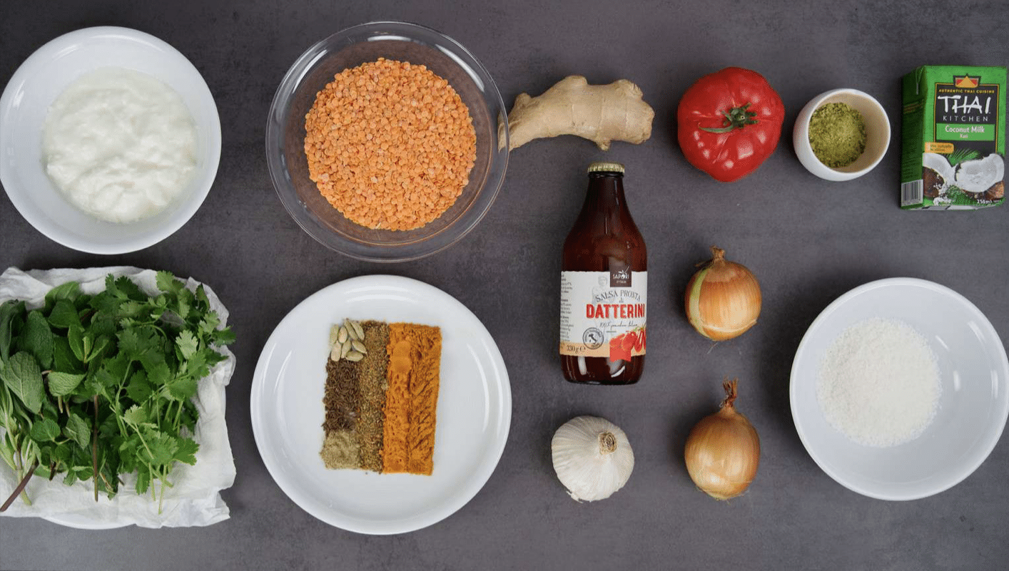 ingredients recette dahl